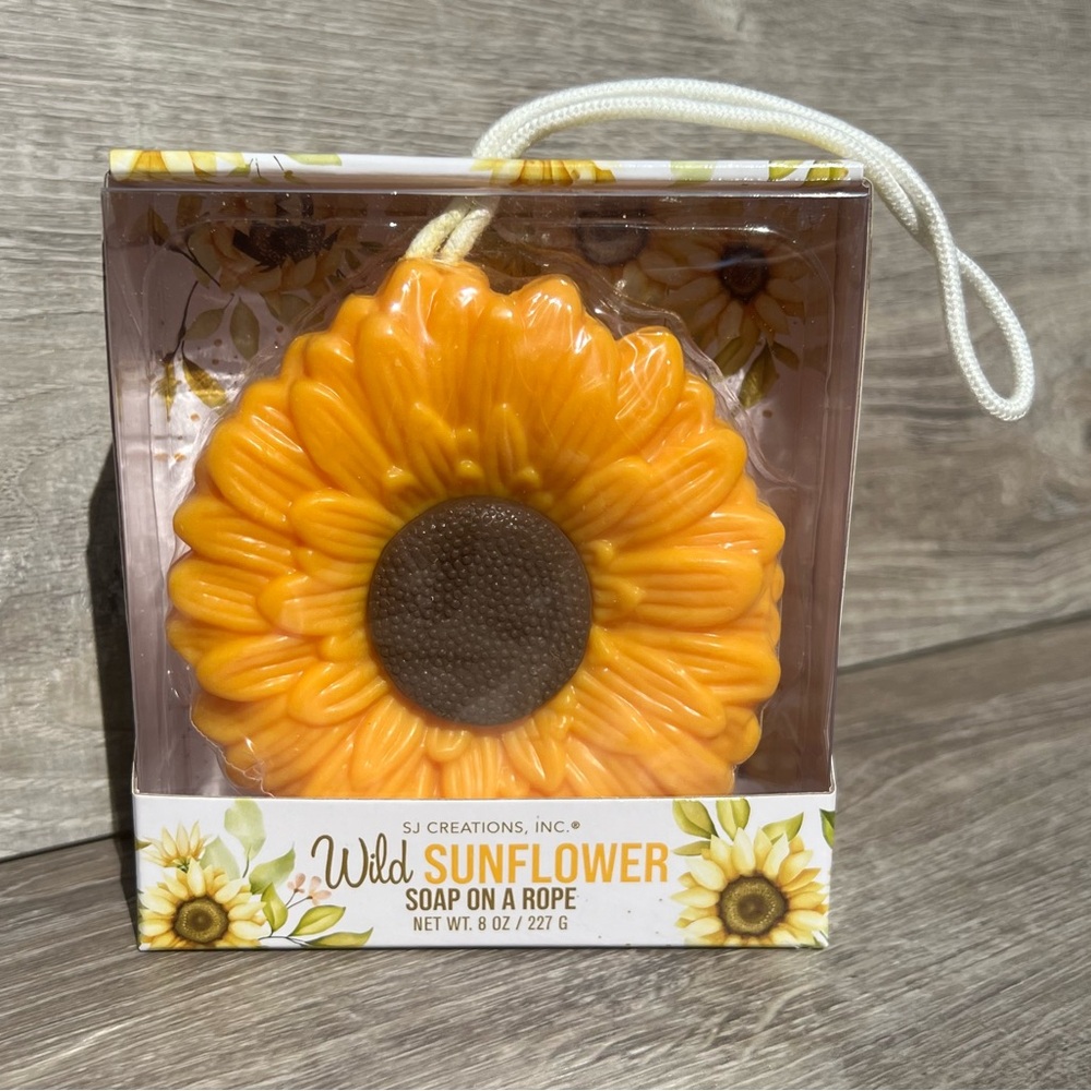 SJ Creations Wild Sunflower Soap on a Rope 8oz